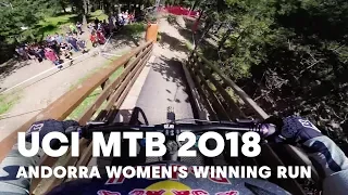 Tahnee Seagrave's winning run POV in Vallnord, Andorra. | UCI MTB 2018