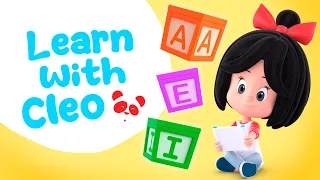 Discover the vowels with Cleo's unboxing and more Cleo's educational videos for children