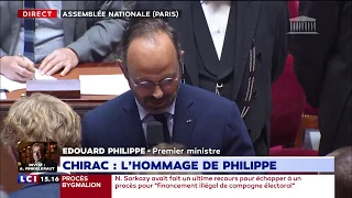 Hommage à Jacques Chirac : le discours d'Edouard Philippe à l'Assemblée nationale