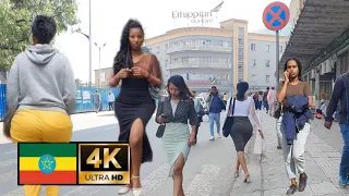 Beautiful Girls on street of Addis Ababa,  Ethiopia , 🇪🇹 Addis Ababa walking Tour 2023