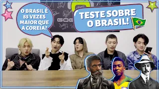 BANDA COREANA TESTA CONHECIMENTOS SOBRE O BRASIL (COM 2Z)