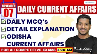 Daily Current Affairs Live | 7th November 2023 |  Bibhuti Sir