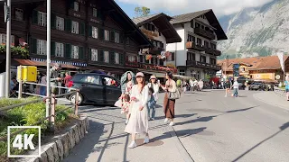 Grindelwald SWITZERLAND • 4K 60fps ASMR Real Time Virtual Walking Tour