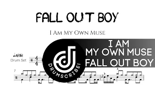 Fall Out Boy - I Am My Own Muse (Drum transcription) | Drumscribe!