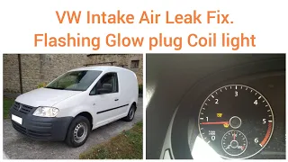 Find & Fix Intake Air System Leak & Repair Boost hose connector P2279 VW Caddy 1.9 TDi