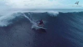 台風15号 9月8日(日) 12:00 サーフィン 鵠沼海岸 江の島 湘南 波情報 ドローン空撮