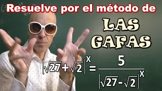 Ecuación exponencial. Reto de álgebra