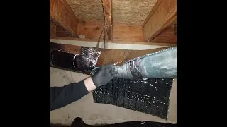 How to insulate around elbows - duct insulation - for HVAC Install Techs