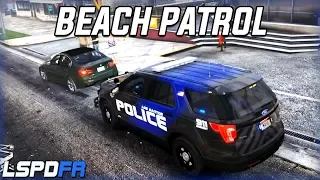 GTA 5 BEACH PATROL! (LSPDFR #2)