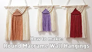 Easy Macrame Wall Hanging Tutorial | Round Macrame | Semi Circle | DIY Macrame Kit For Beginners