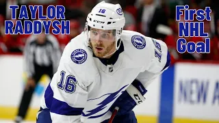 Taylor Raddysh #16 (Tampa Bay Lightning) first NHL goal Dec 4, 2021