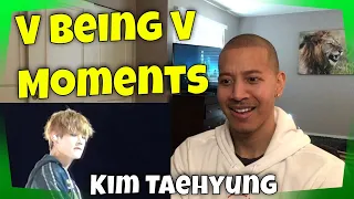 V Kim Taehyung - Cute, Sexy, Funny Moments (REACTION)