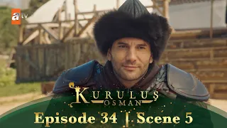 Kurulus Osman Urdu | Season 1 Episode 34 Scene 5 | Bahadur ki baat par sab bharosa kar lete hain