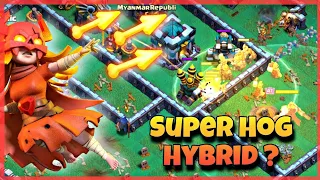 Insane! Townhall 13 Super Hog + Miner ( Hybrid) Attack Clash of clans ( Tamil).