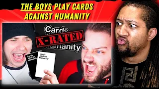 NOT THE BLACK HISTORY ONE! | Reaction The Boys - Cards Against Humanity will Get us Cancelled...