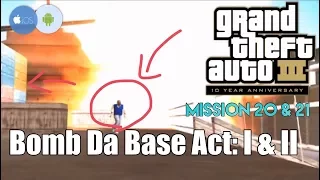 GTA 3 | Mission #20 - 21 | Bomb Da Base Act: I ~ II | iOS, Android (Gameplay Walkthrough) [HD]