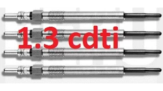 How to replace glow plugs 1.3 cdti Astra, Corsa, Meriva, Suzuki, Fiat z13dt z13dth z13dtj p0380