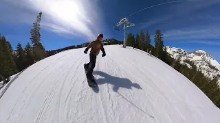 Snowboarding with the Insta360 | Meltdown at Brighton, Utah with @Radrockin | May 16th, 2024