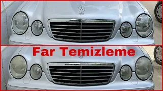 Mercedes W210 Araç Far Temizleme