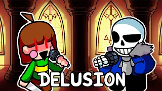 Delusion but Chara and Sans sings it.