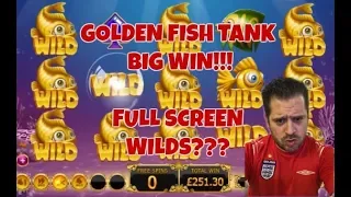 BIG SLOT WIN ON GOLDEN FISH TANK - ONLY THE FISHES CAME HOME THIS TIME!!!