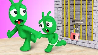 Pea Pea Helps Brother Get Out of Escape Room -  Pea Pea World - Cartoon for kids