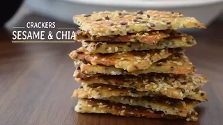 Sesame & Chia Crackers Recipe | Go Delicious