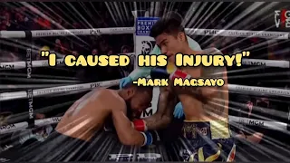 Watch where MARK MAGSAYO hit GARY RUSSELL and rendered him "Jabless".