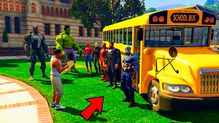 FRANKLIN And HULK IRONMAN To Go School in GTA 5 ! (GTA 5 mods)