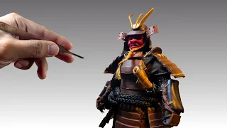 I Made This Samurai Doll Figure Out of Junk Materials | DIY | Miniature
