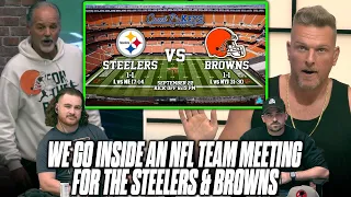 Chuck Pagano Gives His Keys To Victory For The Steelers & Browns For TNF  Pat McAfee Show