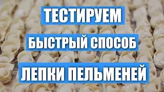 Тестирую быстрый способ лепки пельменей.Весь процесс. Первая попытка, мои результаты / Вып. 303