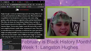 Black History Month, Week 1: Langston Hughes