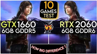 GTX 1660 vs RTX 2060 | Test In 10 Games | How Big Difference  ?