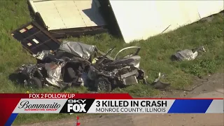 Fatal crash under investigation in Valmeyer, Illinois; 3 teens killed