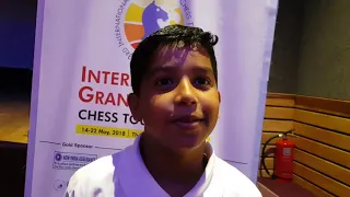 12-year-old Jubin Jimmy gains 154 Elo points at the Kolkata GM International 2018