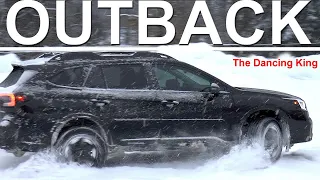 Subaru Outback in Snow