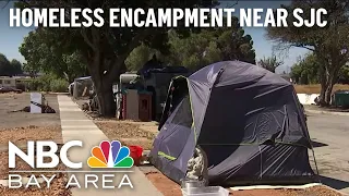 Advocates Raise Concern as San Jose Plans Homeless Encampment Sweep Near Airport