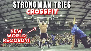 Strongman Tries CrossFit | WORLD RECORD ft Eddie Hall
