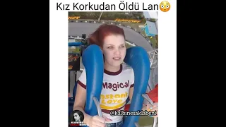 Kız Korkudan Öldü Lan😳 #kalbinesaklabeni #askvideolari#ask#shorts  #shortvideo #adrenaline #lunapark