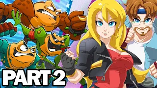 Toad RAGE!!!! Battletoads Part 2 Co-Op Gameplay (Xbox One)