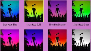 Siren Head in Granny with 8 colors | All the Mods of Siren Head Granny