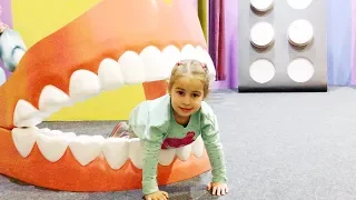 Funny Baby playing with Giant Toys Playground for kids