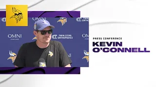 Kevin O'Connell Addresses the Media Following First Joint Practice with the Tennessee Titans