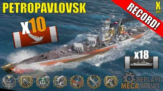 ULTRA RECORD!! 10 Kills Petropavlovsk 320k Damage | World of Warships Gameplay