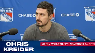 New York Rangers: Chris Kreider Postgame Availability | Nov. 24, 2021