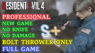 Can You Beat Resident Evil 4 Remake EASILY With Bolt Thrower Only?