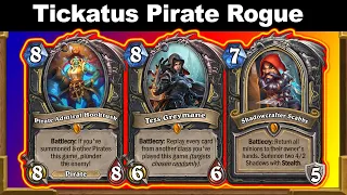 My NEW Tickatus Pirate Rogue Is MORE POWERFUL Than You Think Voyage to the Sunken City | Hearthstone