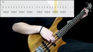 Muse - Knights Of Cydonia (Bass Only) (Play Along Tabs In Video)