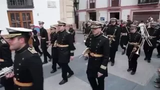 domingo de ramos recogida de bandera paso blanco 2016